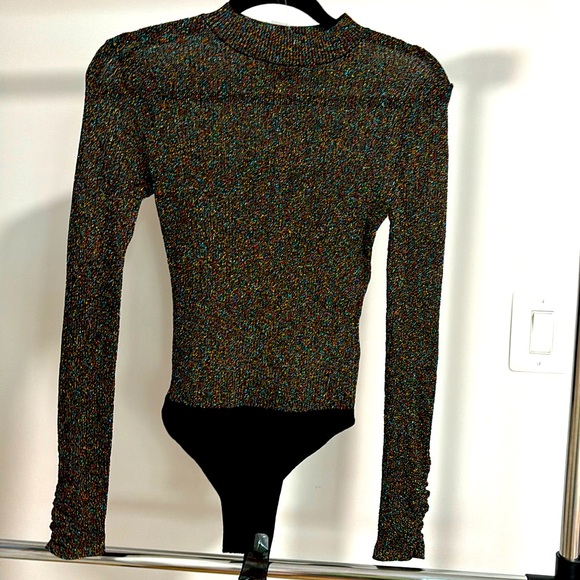 Free People Tops - New Free People Sequin Bodysuit